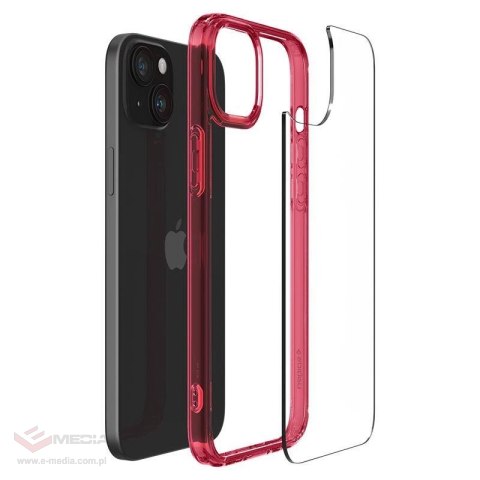 Etui Spigen Ultra Hybrid na iPhone 15 Plus - czerwone