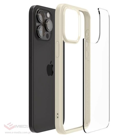 Etui Spigen Ultra Hybrid na iPhone 15 Pro Max - beżowe