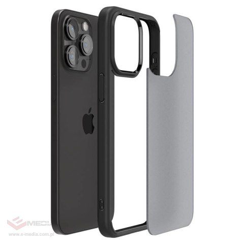 Etui Spigen Ultra Hybrid na iPhone 15 Pro Max - przezroczysto-czarne