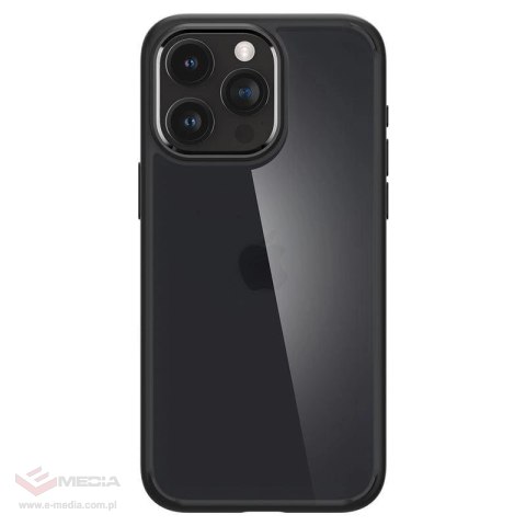 Etui Spigen Ultra Hybrid na iPhone 15 Pro Max - przezroczysto-czarne