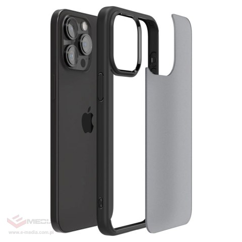 Etui Spigen Ultra Hybrid na iPhone 15 Pro - przezroczysto-czarne