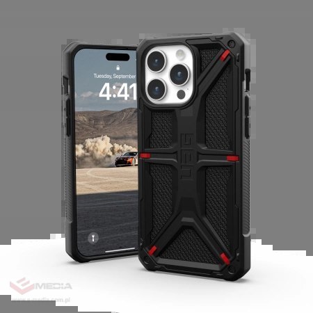 Etui UAG Monarch do iPhone 15 Pro Max - czarny kevlar