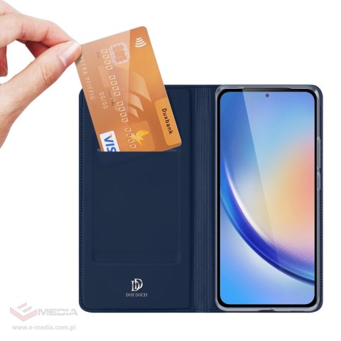 Etui Dux Ducis Skin Pro do Samsung A35 5G z klapką - niebieskie