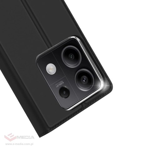 Etui Dux Ducis Skin Pro z klapką i miejscem na kartę na Xiaomi Redmi Note 13 5G - czarne