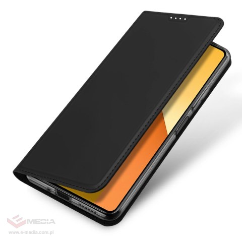 Etui Dux Ducis Skin Pro z klapką i miejscem na kartę na Xiaomi Redmi Note 13 5G - czarne