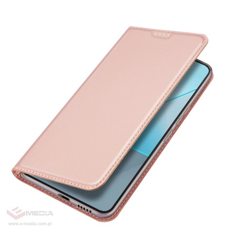 Etui Dux Ducis Skin Pro z klapką i miejscem na kartę na Xiaomi Redmi Note 13 Pro 5G - różowe