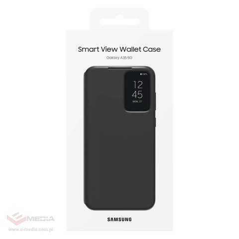 Etui Samsung Smart View Wallet EF-ZA356CBEGWW z klapką do Samsung Galaxy A35 - czarne