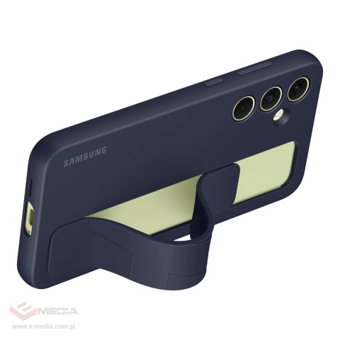 Etui Samsung Standing Grip Case EF-GA556TBEGWW na Samsung Galaxy A55 z uchwytem - niebiesko-czarne