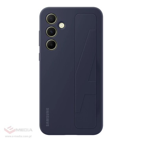 Etui Samsung Standing Grip Case EF-GA556TBEGWW na Samsung Galaxy A55 z uchwytem - niebiesko-czarne