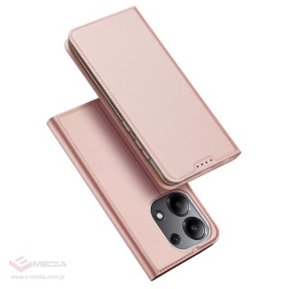 Etui z klapką Dux Ducis Skin Pro do Xiaomi Redmi Note 13 4G - różowe