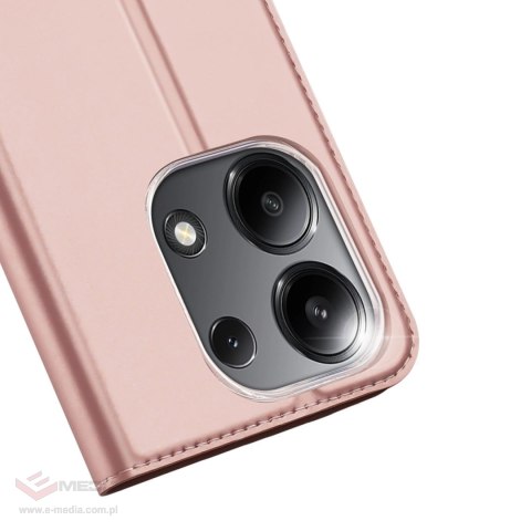 Etui z klapką Dux Ducis Skin Pro do Xiaomi Redmi Note 13 4G - różowe