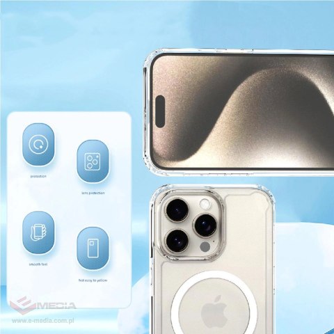 Etui Clear Corner Case MagSafe na iPhone 16 Pro - przezroczyste