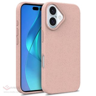 Etui Multiple Color Wheat Bran Case MagSafe na iPhone 16 Plus - różowe