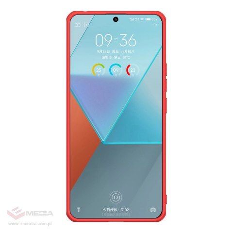 Etui Nillkin Super Frosted Shield Pro do Xiaomi Redmi Note 13 Pro 5G / Poco X6 5G - czerwone