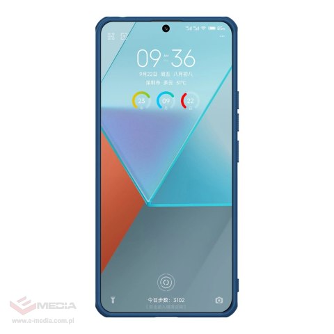 Etui Nillkin Super Frosted Shield Pro do Xiaomi Redmi Note 13 Pro 5G / Poco X6 5G - niebieskie