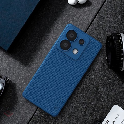 Etui Nillkin Super Frosted Shield Pro do Xiaomi Redmi Note 13 Pro 5G / Poco X6 5G - niebieskie