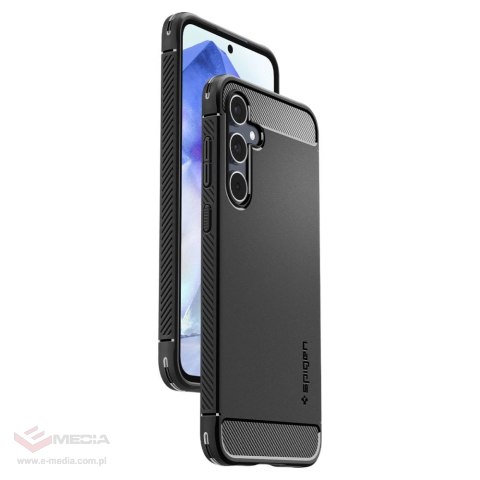 Etui Spigen Rugged Armor na Samsung Galaxy A55 5G - czarny mat