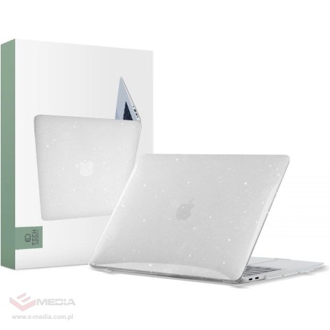 Etui Tech-Protect SmartShell na MacBook Air 13" 2018-2020 - przezroczysto-brokatowe