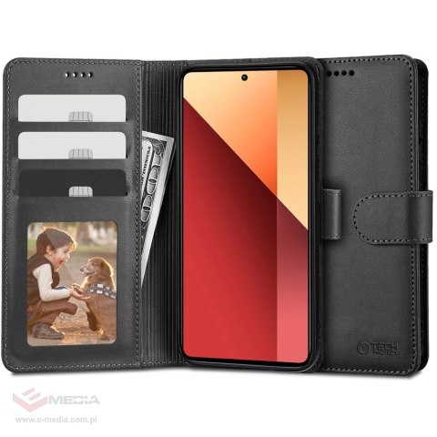 Etui Tech-Protect Wallet na Xiaomi Redmi Note 13 Pro 4G / LTE / Poco M6 Pro 4G / LTE - czarne