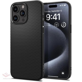 Etui Spigen Liquid Air na iPhone 15 Pro - czarny mat