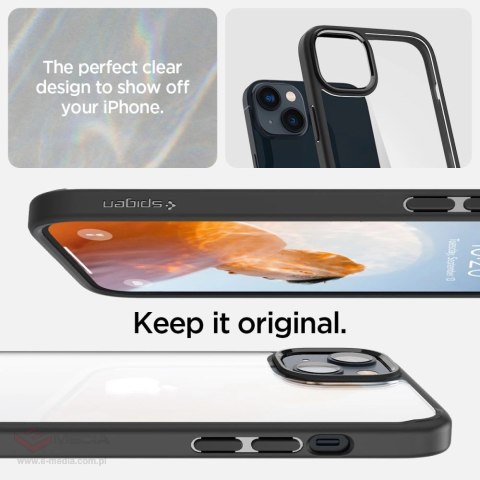 Etui Spigen Ultra Hybrid na iPhone 14 - czarny mat