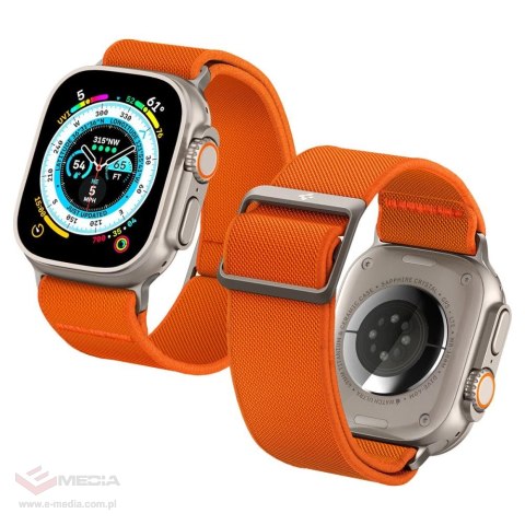 Pasek Spigen Fit Lite Ultra na Apple Watch 4 / 5 / 6 / 7 / 8 / SE / Ultra (42/44/45/49 mm) - pomarańczowy