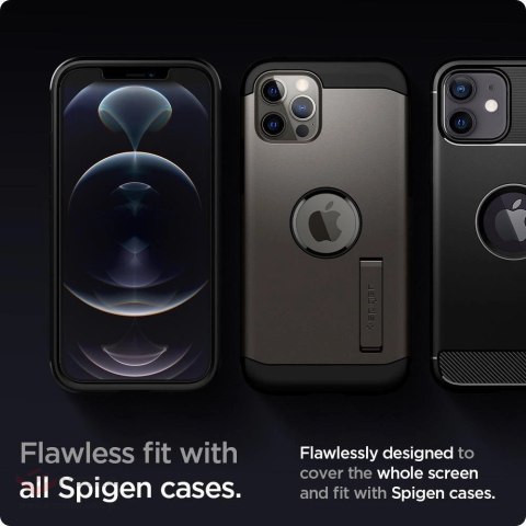 Szkło hartowane Spigen Glas.tR EZ Fit na iPhone 12 / iPhone 12 Pro - 2 szt.