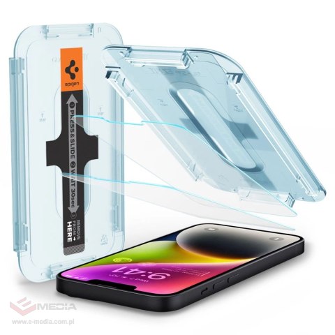 Szkło hartowane Spigen Glas.tR EZ Fit na iPhone 13 / 13 Pro / 14 - 2 szt.