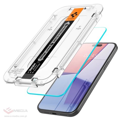 Szkło hartowane Spigen Glas.tR EZ Fit na iPhone 15 / 16