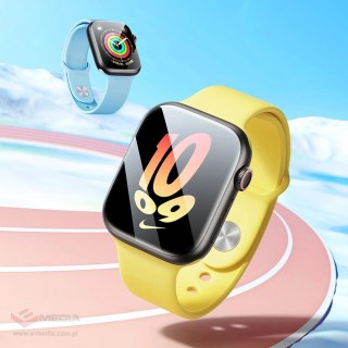 Zestaw 2x folia ochronna Baseus NanoCrystal do Apple Watch 4/5/6/SE/SE 2 44mm + zestaw montażowy - przezroczysta