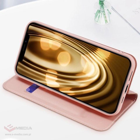 Dux Ducis Skin Pro kabura etui pokrowiec z klapką iPhone 13 Pro różowy