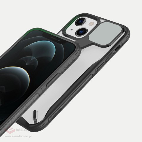 Nillkin Cyclops Case wytrzymałe etui z osłoną na aparat i składaną podstawką iPhone 13 czarny