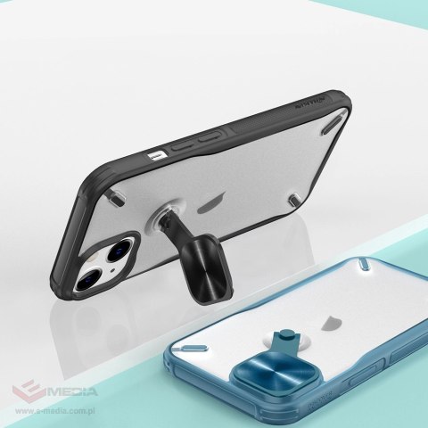 Nillkin Cyclops Case wytrzymałe etui z osłoną na aparat i składaną podstawką iPhone 13 czarny