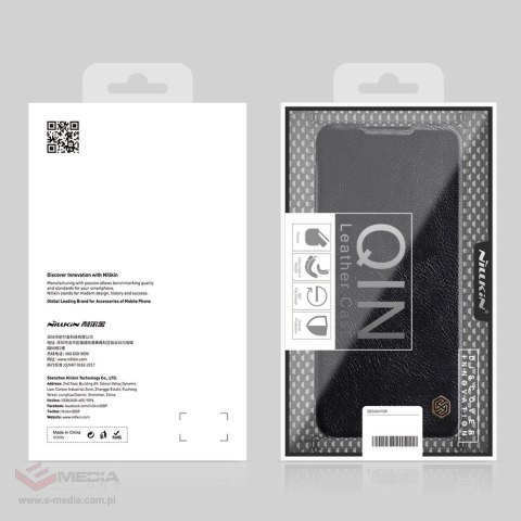 Nillkin Qin skórzana kabura etui Samsung Galaxy A03s czerwony