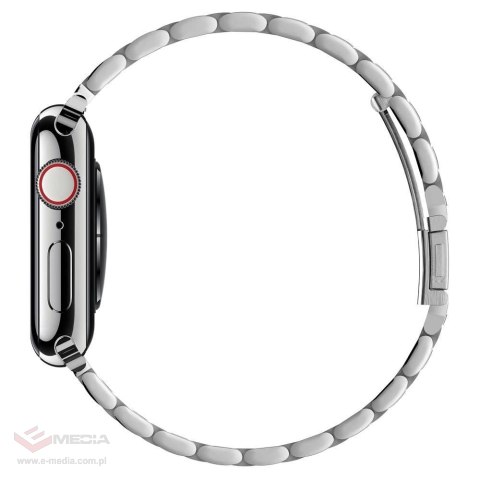 Pasek Spigen Modern Fit Band na Apple Watch 4/5/6/7/8/9/SE/ Ultra (42/44/45/49 mm) - srebrny