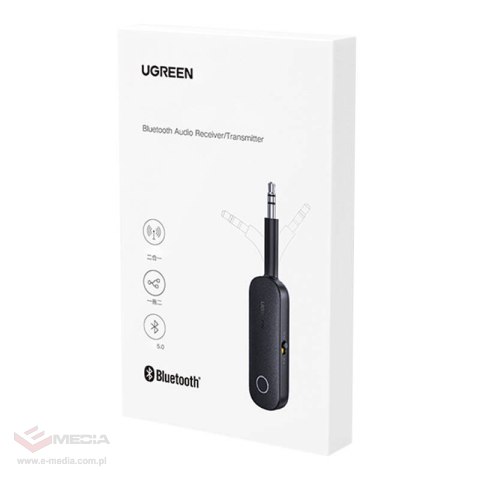 Transmiter / Odbiornik AUX UGREEN CM403, Bluetooth 5.0 (czarny)