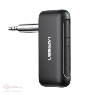 Ugreen odbiornik dźwięku Bluetooth 5.0 audio AUX mini jack do samochodu czarny (70303)