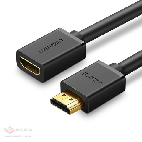 Kabel Ugreen HD107 10146 HDMI (męski) - HDMI (żeński) 4K 5m - czarny