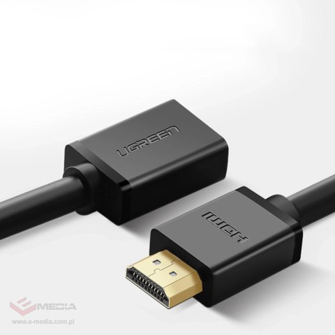 Kabel Ugreen HD107 10146 HDMI (męski) - HDMI (żeński) 4K 5m - czarny