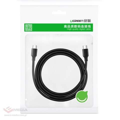 Kabel Ugreen US286 USB-C - USB-C 3A 480Mb/s 3m - czarny