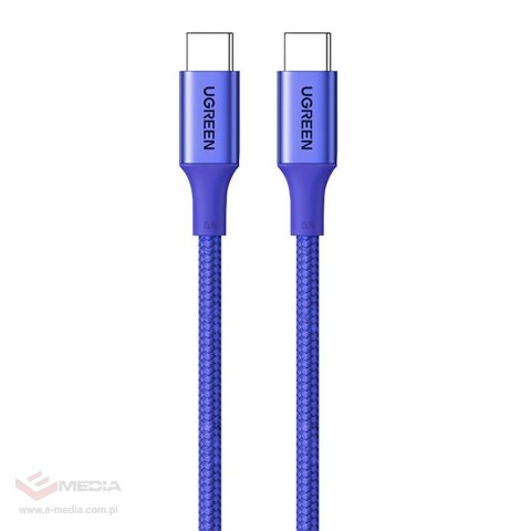 Kabel Ugreen US316 15309 USB-C / USB-C PD 100W 1m - niebieski