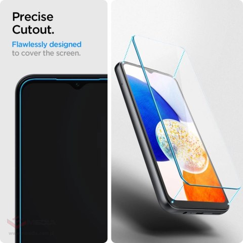 Szkło hartowane Spigen Glas.tR Slim na Samsung Galaxy A15 4G / 5G / A25 5G - 2 szt.