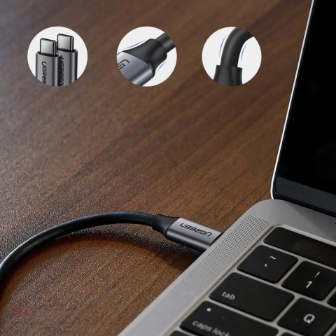 Kabel Ugreen US161 50751 USB-C 3.1 / USB-C 3.1 1.5m - szary