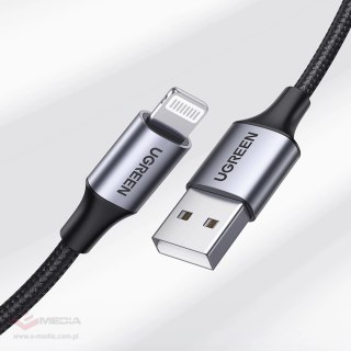 Kabel Ugreen US199 60158 USB-A / Lightning MFi 2m - czarny