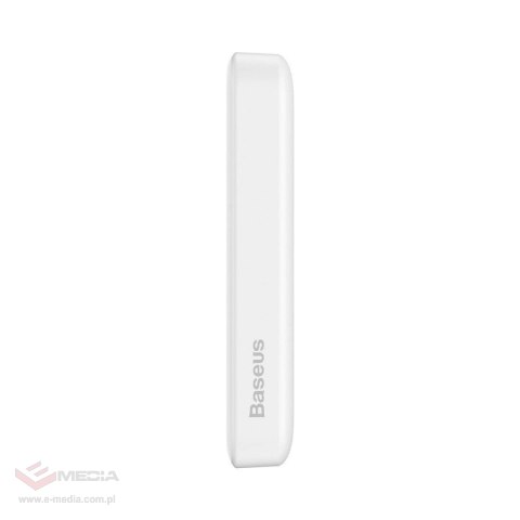 Powerbank Baseus Magnetic Mini 10000mAh USB-C PD 20W / MagSafe 15W - biały + kabel USB-C