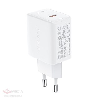 Acefast ładowarka sieciowa GaN USB Typ C 30W, PD, QC 3.0, AFC, FCP biały (A21 white)