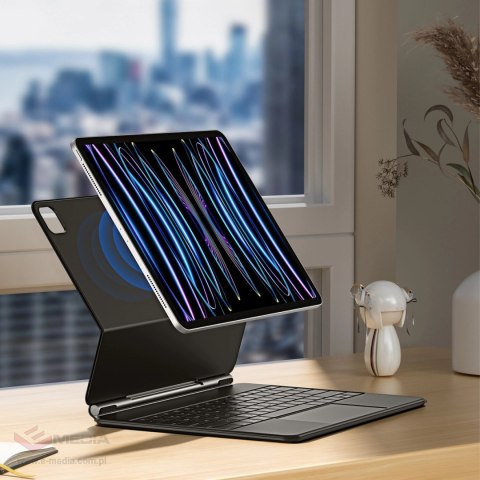 Etui Dux Ducis Keyboard (MK Series) z klawiaturą Bluetooth na iPad Pro 12.9" 2020-2022 - czarne