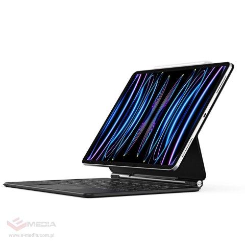 Etui Dux Ducis Keyboard (MK Series) z klawiaturą Bluetooth na iPad Pro 12.9" 2020-2022 - czarne