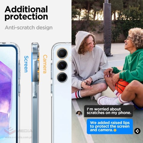 Etui Spigen Ultra Hybrid na Samsung Galaxy A55 5G - przezroczyste