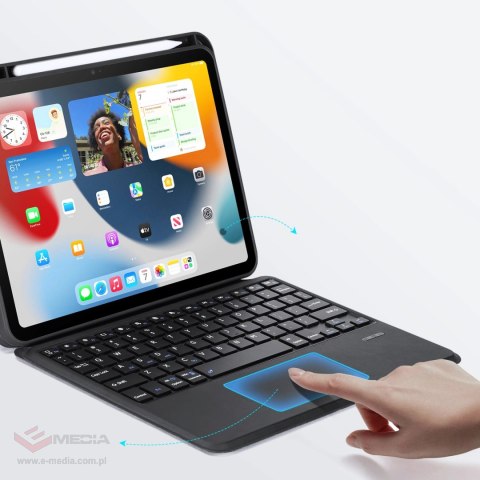 Etui z klawiaturą Bluetooth Dux Ducis DK Series do Apple iPad 10 (2022) - czarne